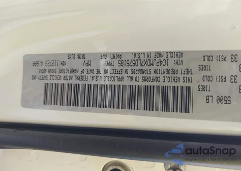 2020 Jeep Cherokee Limited 4X4 z USA, uszkodzony, nr VIN 1C4PJMDX7LD575185